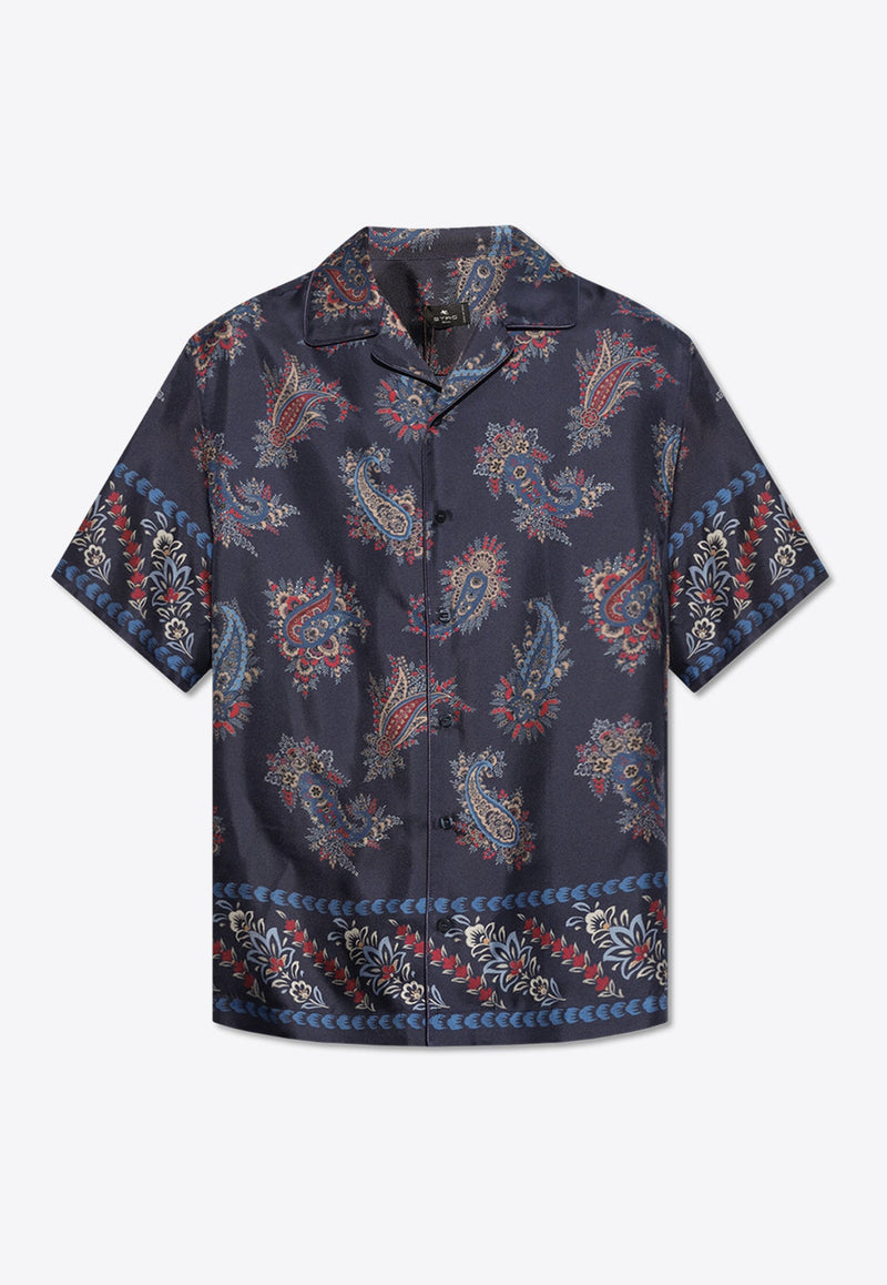 Paisley Print Bowling Shirt