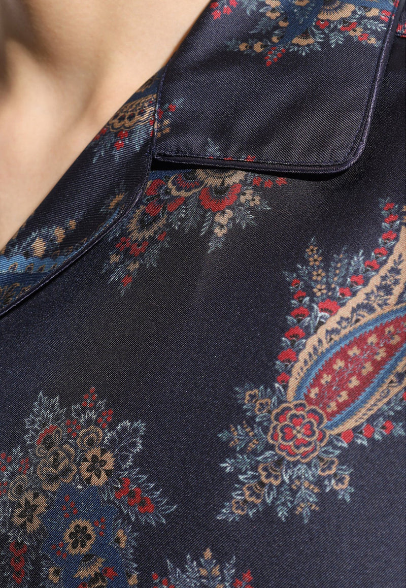 Paisley Print Bowling Shirt