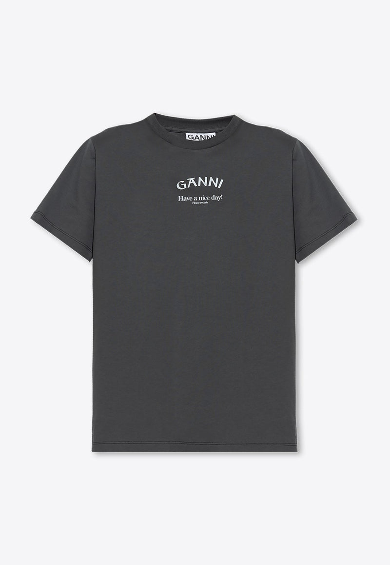 Logo Print Crewneck T-shirt