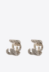 DG Logo Crystal Embellished Earrings