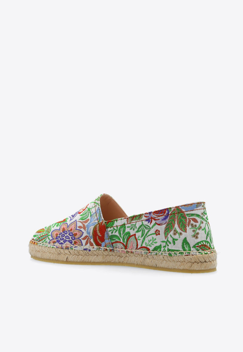 Floral Jacquard Espadrilles