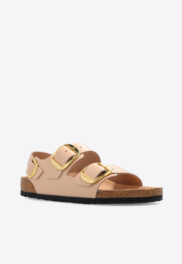 Milano Big Buckle Leather Sandals