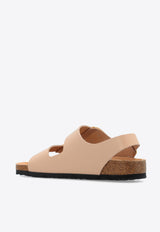 Milano Big Buckle Leather Sandals