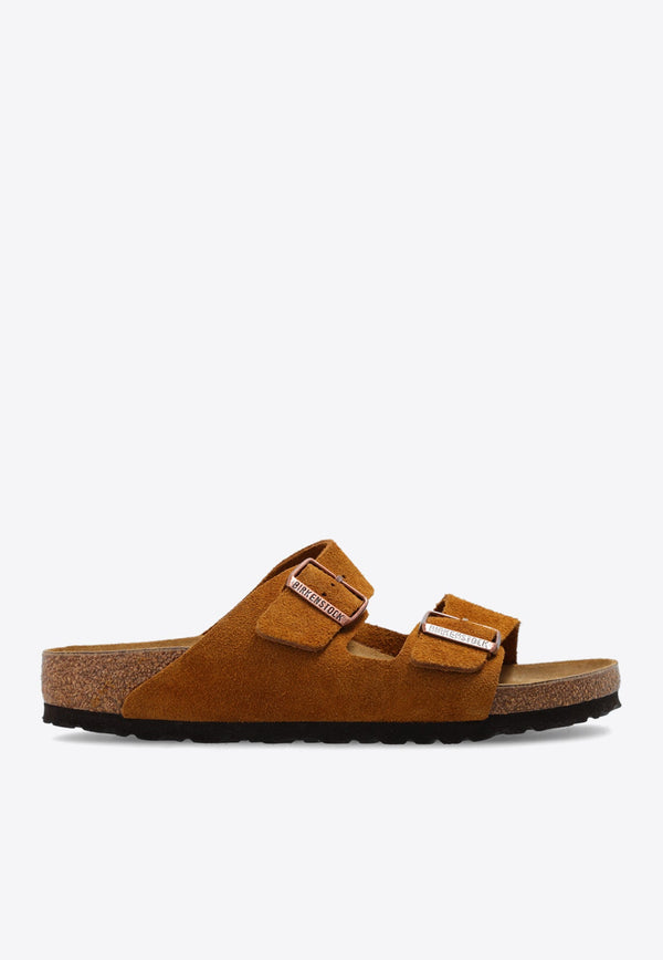 Arizona Double-Buckle Suede Slides