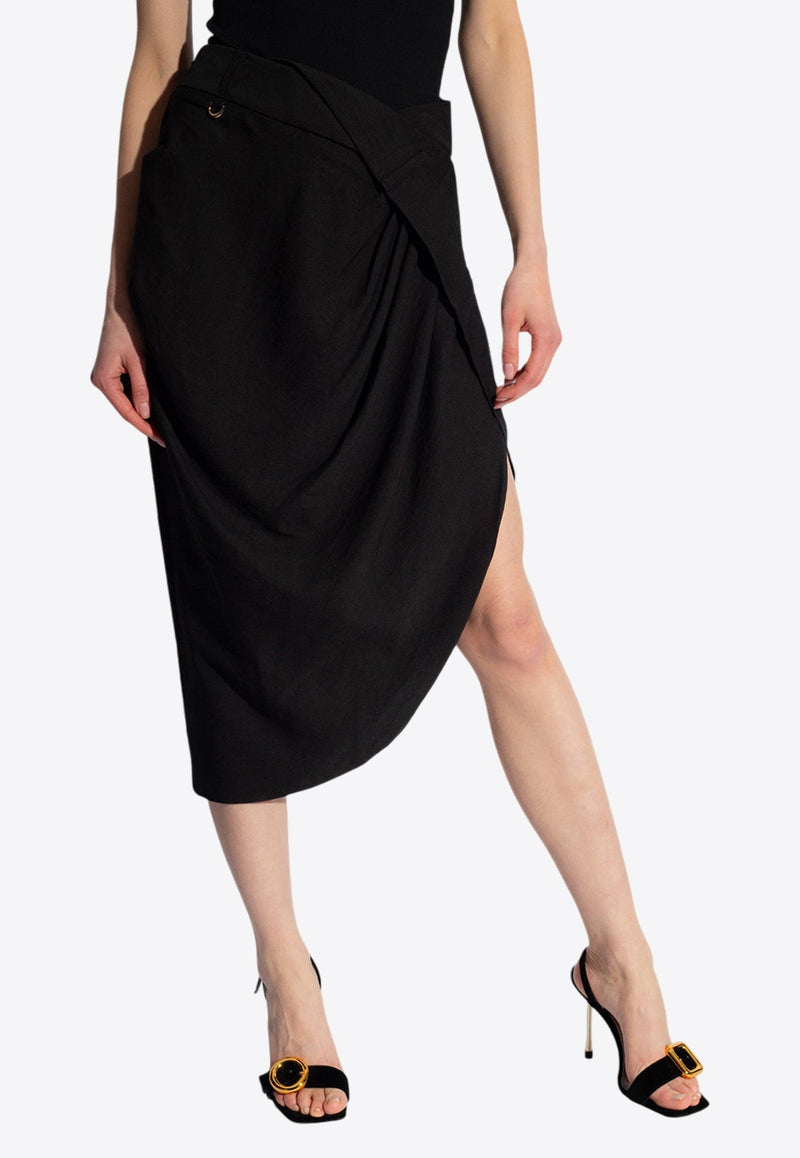 Saudade Asymmetric Wrap Skirt