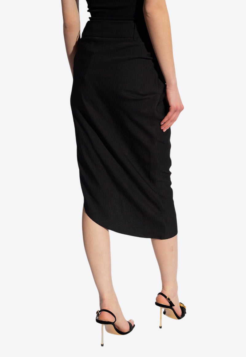 Saudade Asymmetric Wrap Skirt