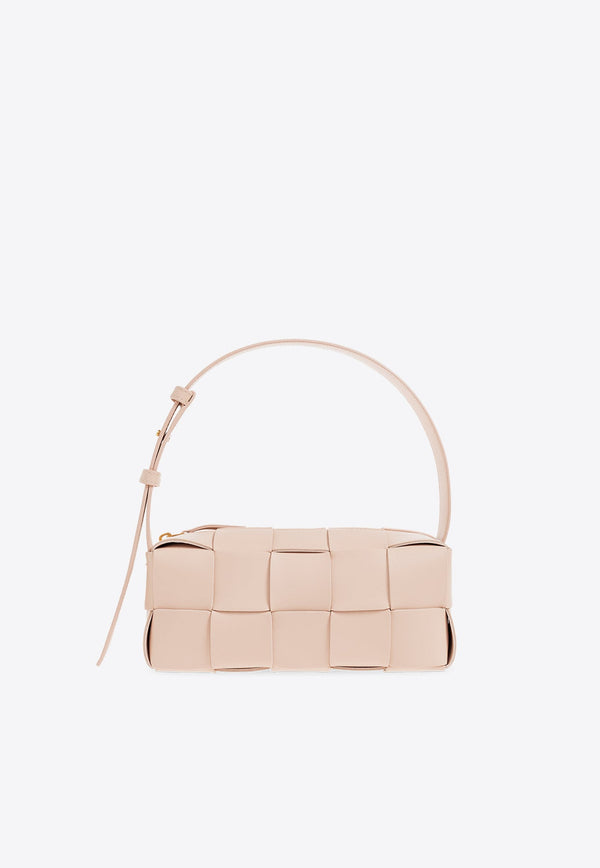 Small Brick Cassette Intrecciato Leather Shoulder Bag