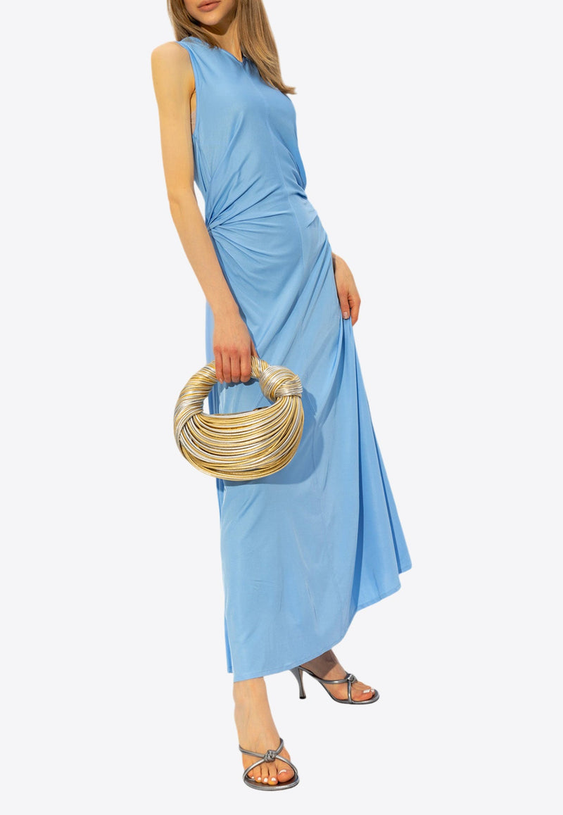 Knot-Ring Sleeveless Maxi Dress