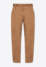 Tapered-Leg Twill Chino Pants