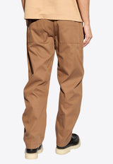 Tapered-Leg Twill Chino Pants