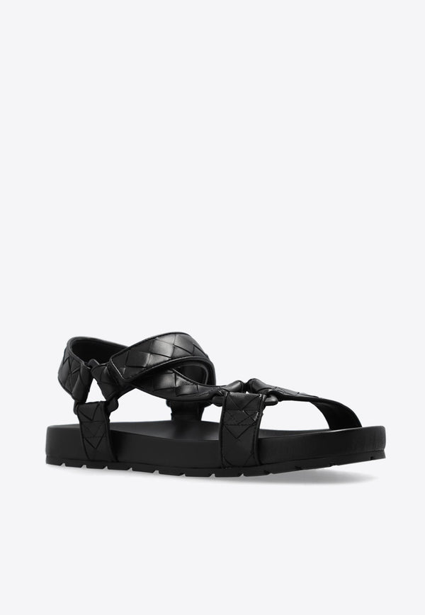 Trip Intrecciato Leather Sandals