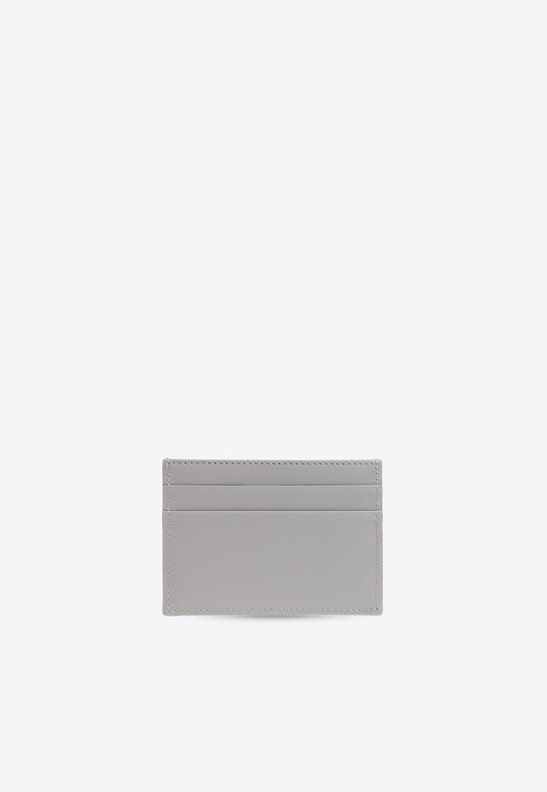 Embossed Logo Plaque Leather Cardholder