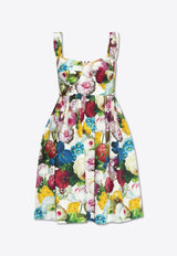 Floral Print Corset Mini Dress