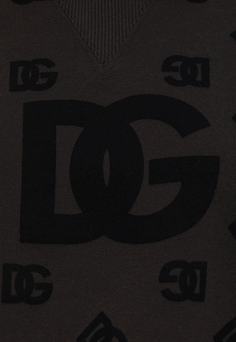 Flocked DG Logo Jersey Sweatshirt