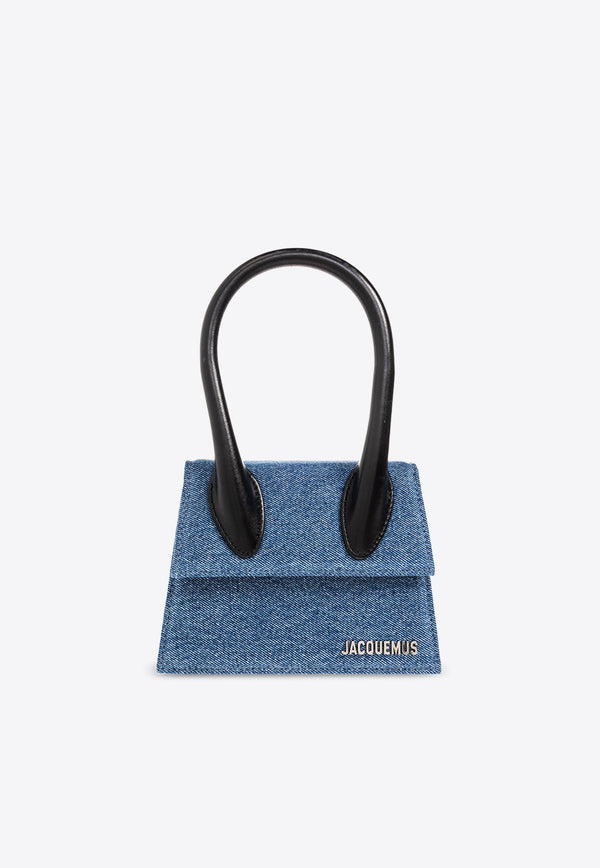 Le Chiquito Moyen Denim Top Handle Bag