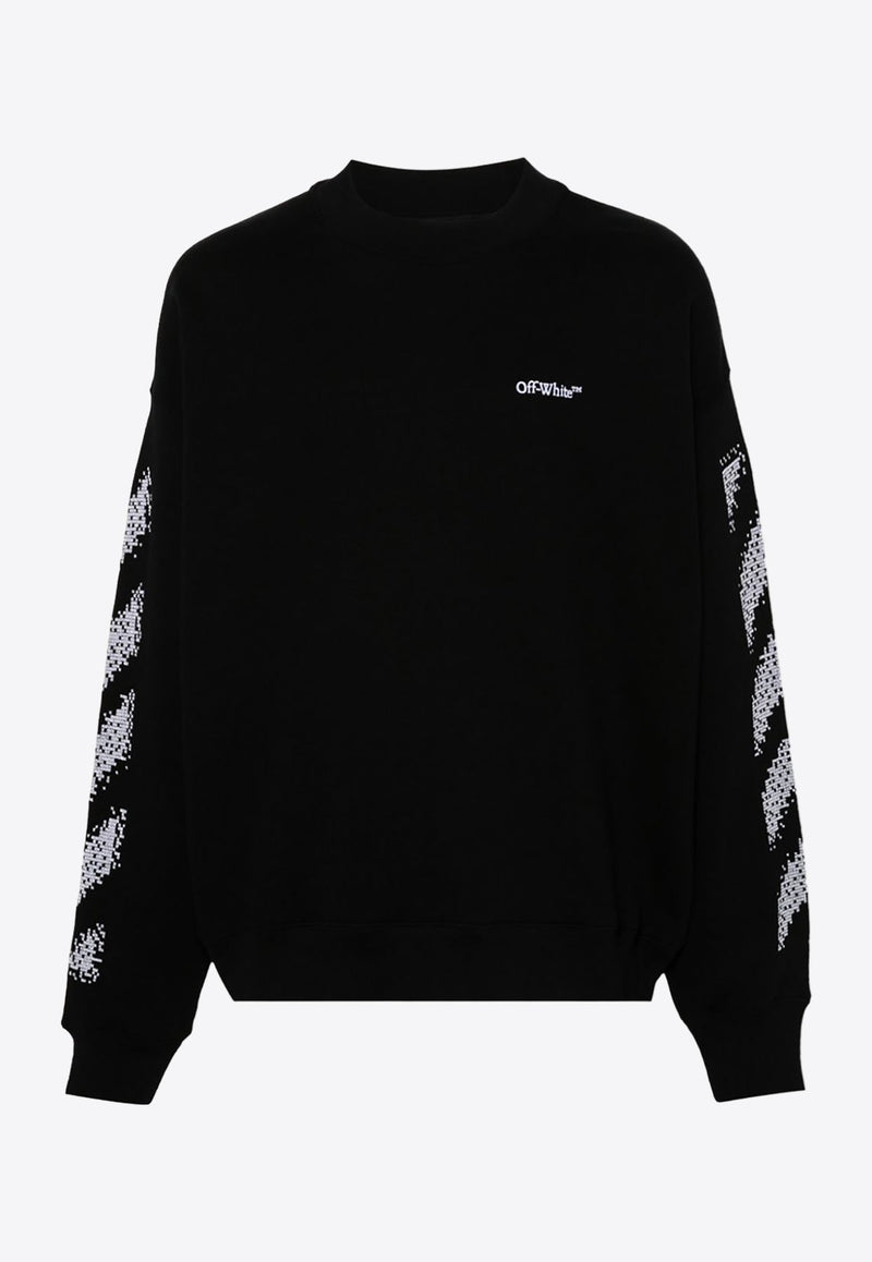 Pixel Diag Crewneck Sweatshirt