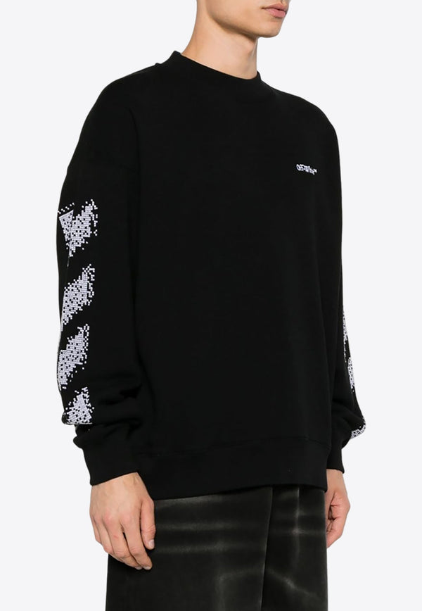 Pixel Diag Crewneck Sweatshirt