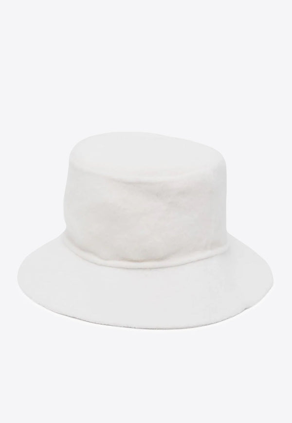 Wide-Brim Wool Bucket Hat