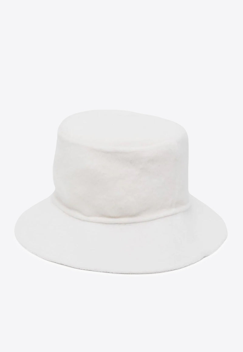 Wide-Brim Wool Bucket Hat