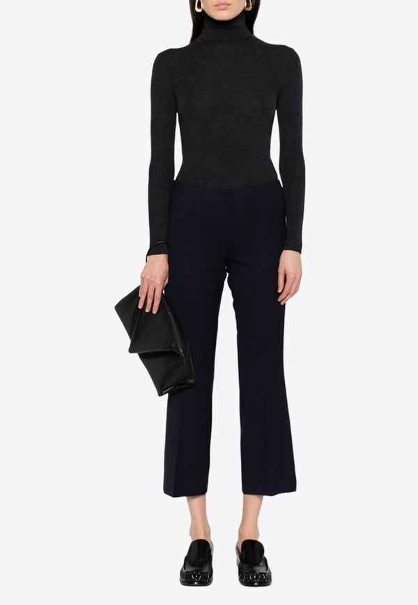 Liliuxy Cropped Flared Wool Pants