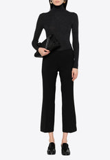 Liliuxy Cropped Flared Wool Pants