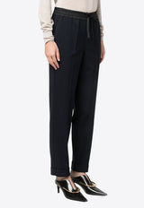 Straight Leg Wool-Blend Pants