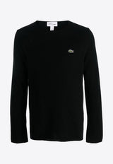 X Lacoste Logo Patch Wool Sweater