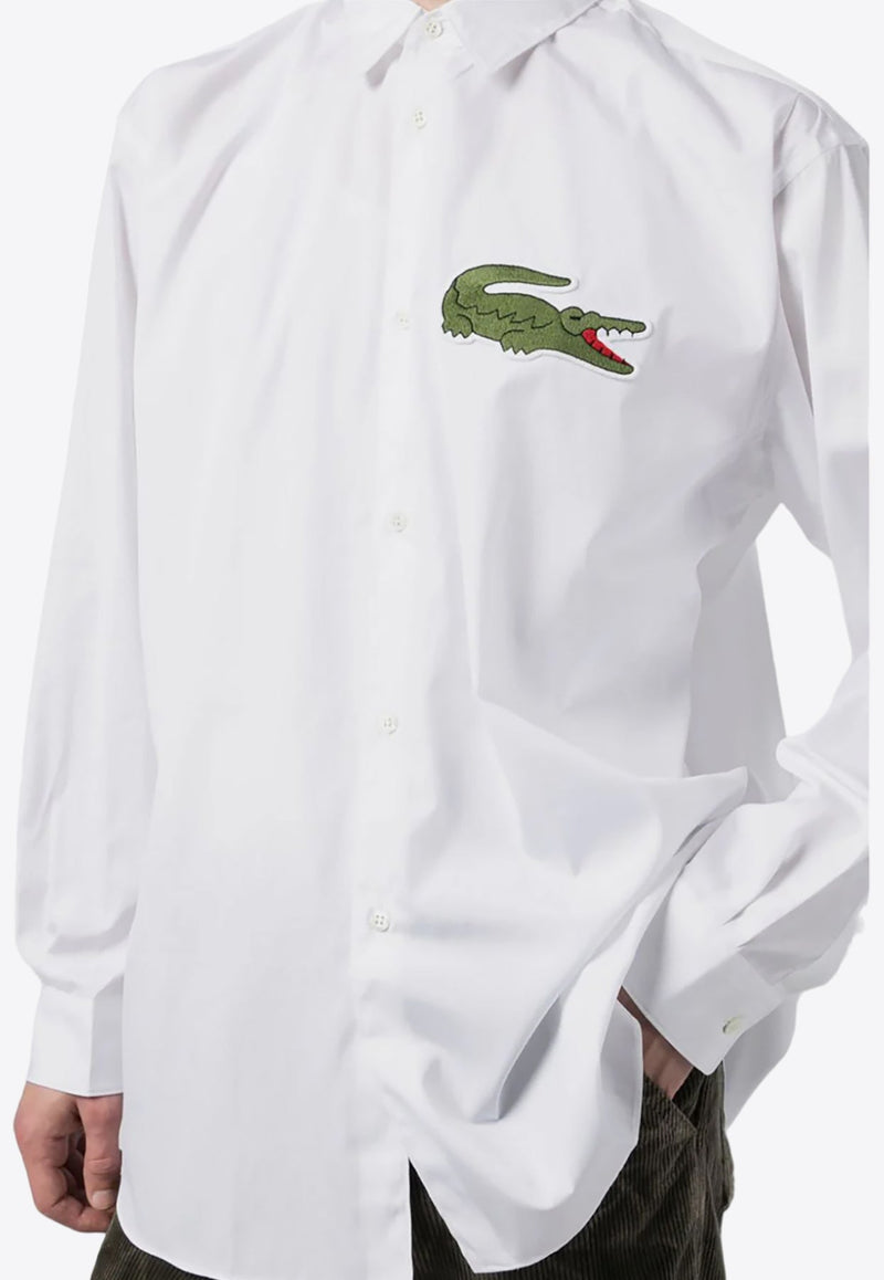 X Lacoste Logo Patch Shirt