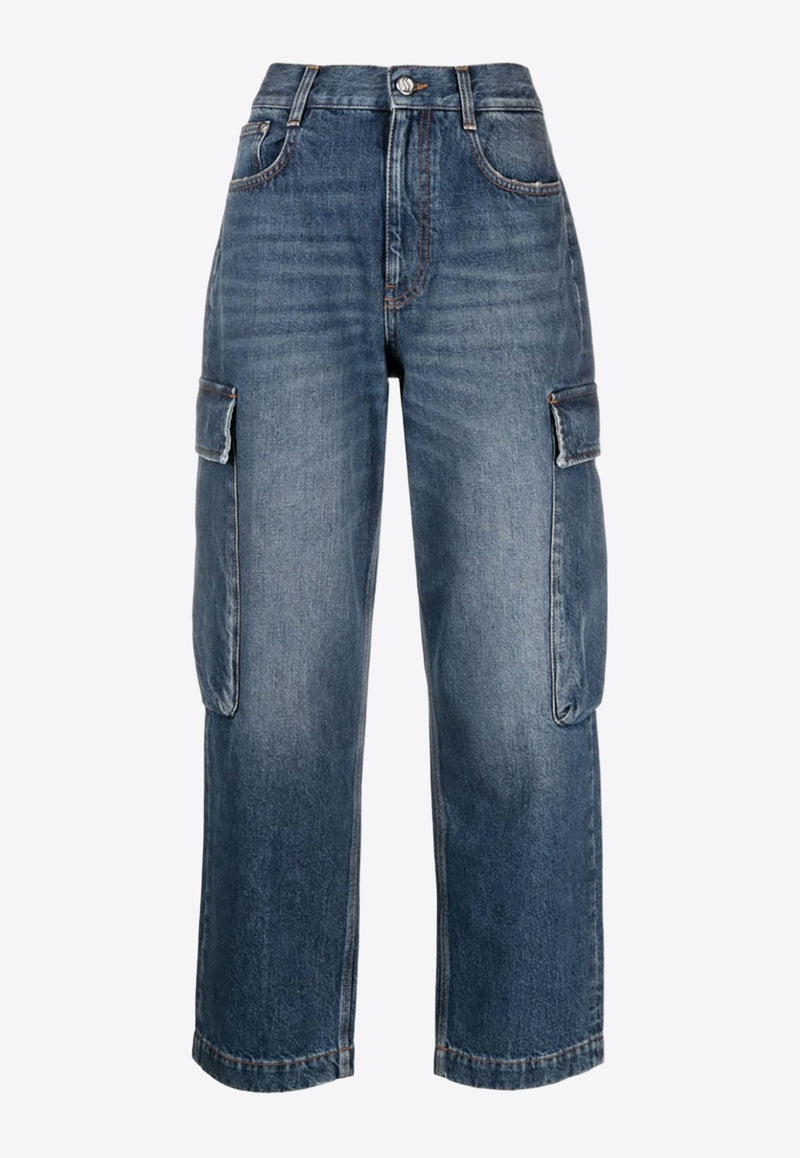 Cropped Cargo Jeans