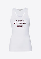 Slogan Print Tank Top