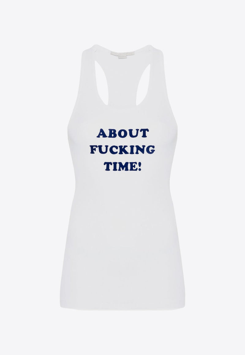 Slogan Print Tank Top