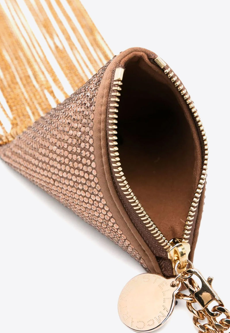 Mini Crystal-Embellished Fringed Bag