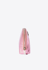 Arcade Metallic Leather Vanity Pouch