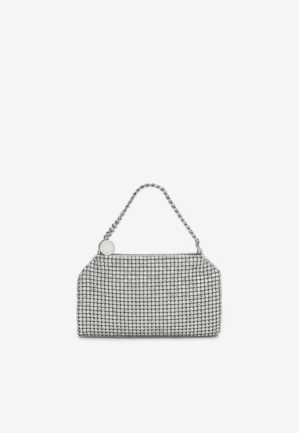 Falabella Crystal Mesh Logo-Charm Crossbody Bag