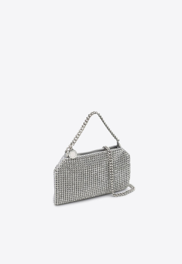 Falabella Crystal Mesh Logo-Charm Crossbody Bag