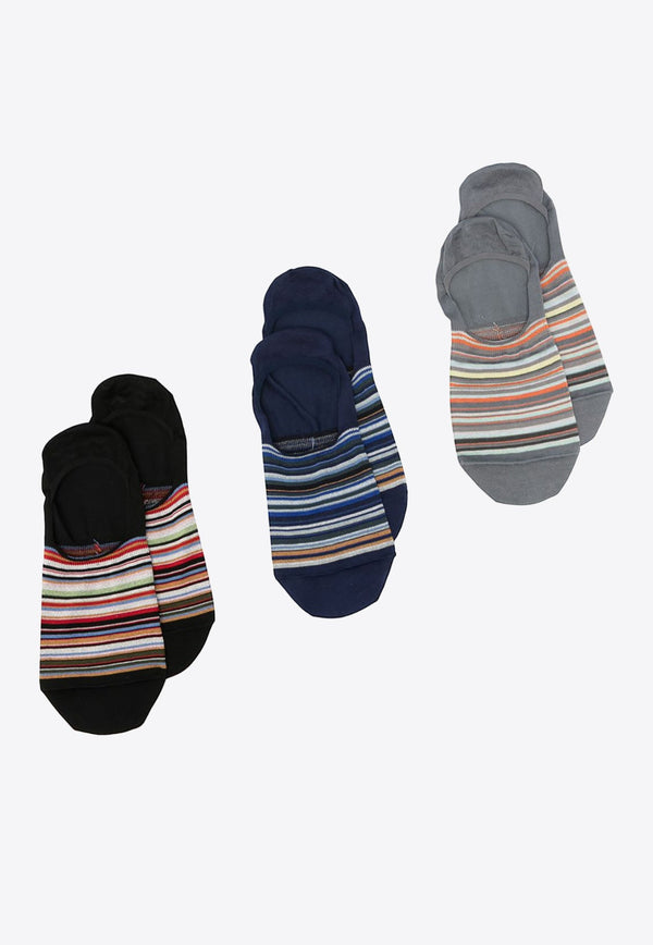 Signature Stripe Ribbed Socks- Set of 3