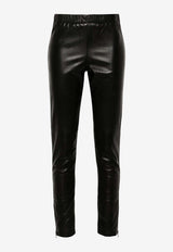 Maciock Paneled Leather Leggings