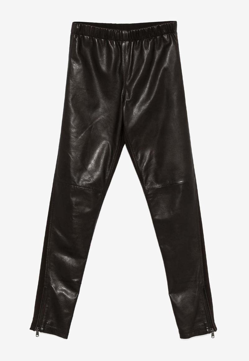 Maciock Paneled Leather Leggings