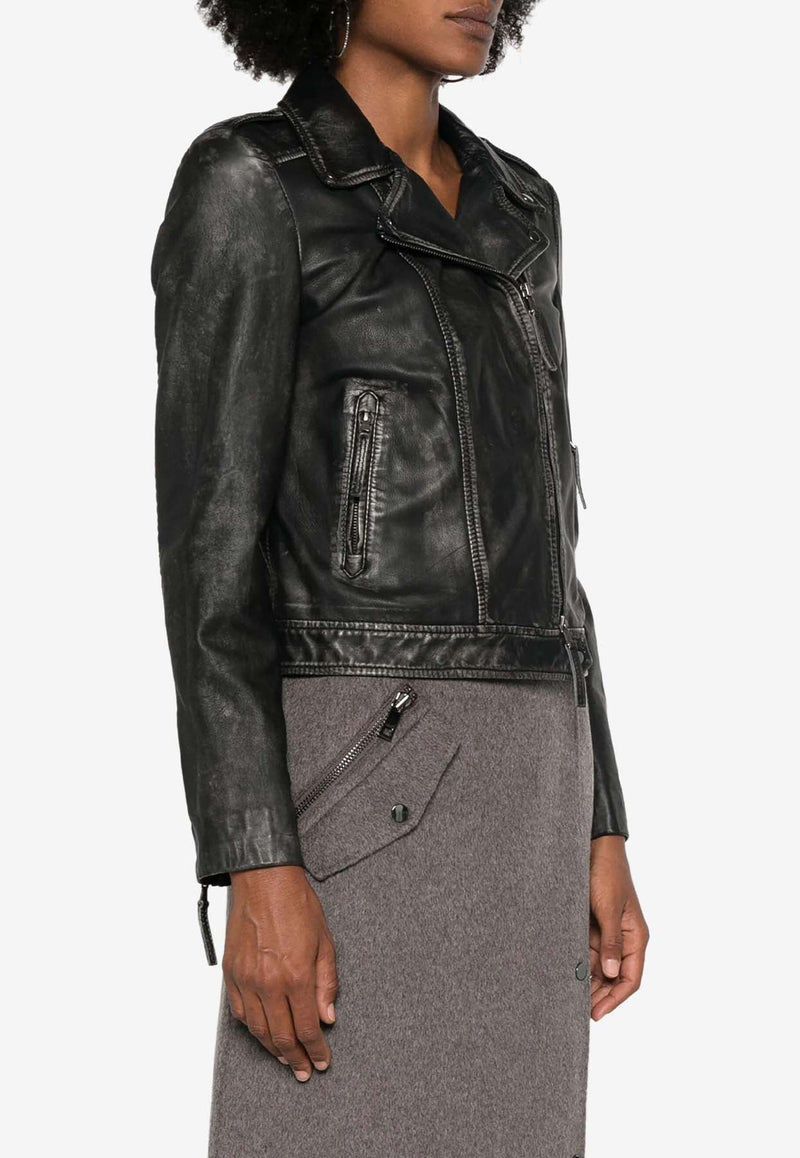 Maverick Short Leather Jacket