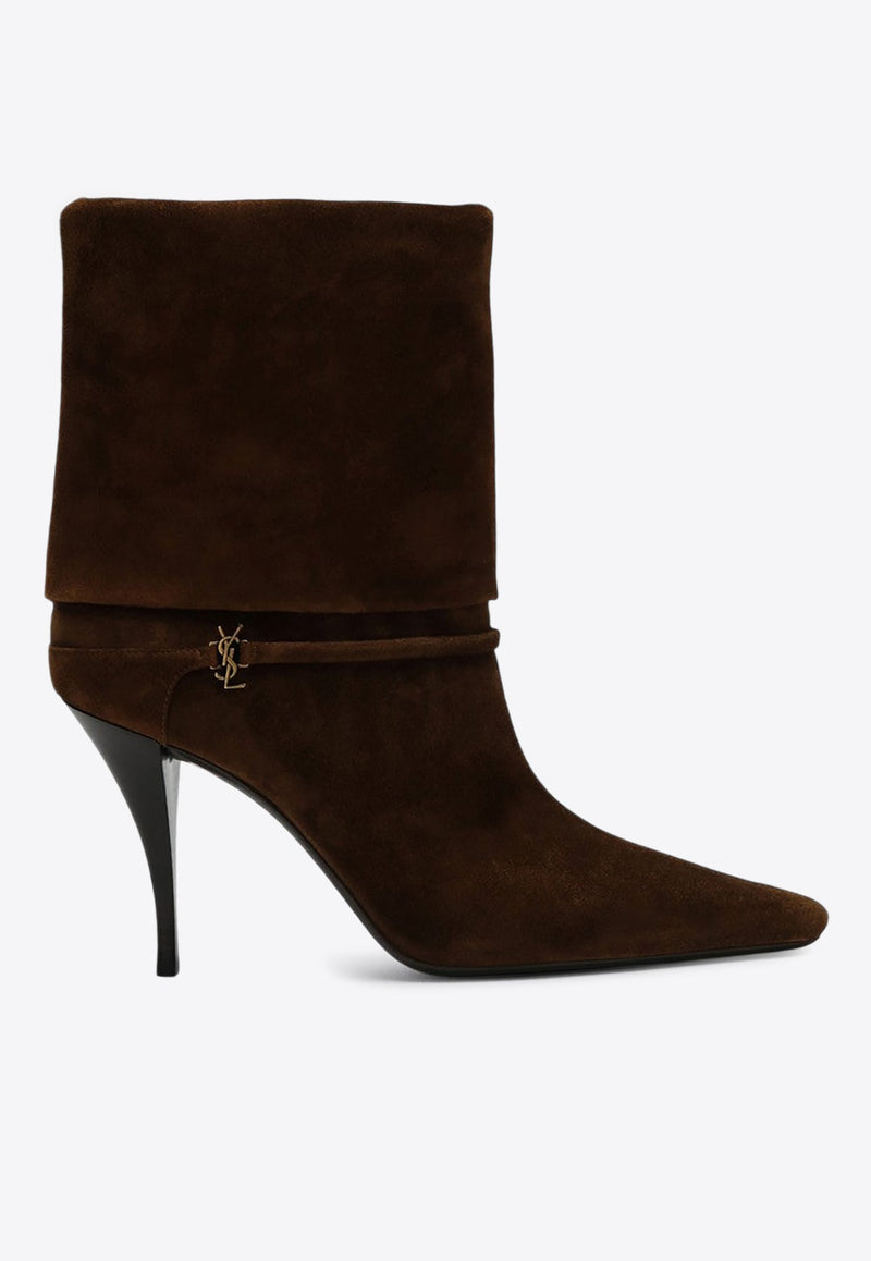 Niki 85 Suede Folded Boots