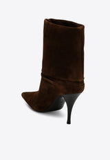 Niki 85 Suede Folded Boots