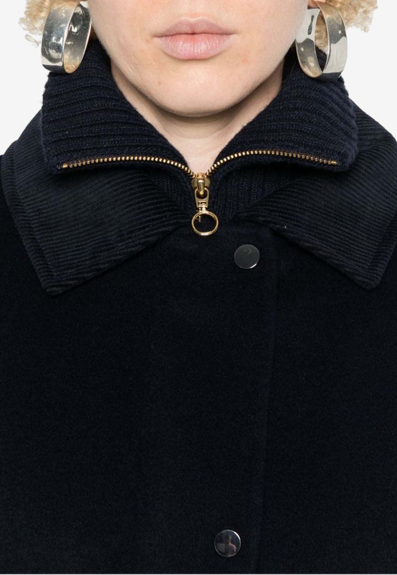 Leak Corduroy-Collar Jacket