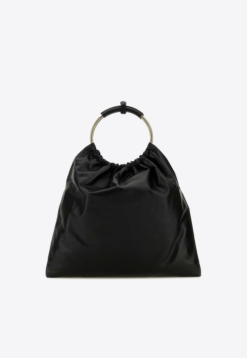 Nappa Leather Top Handle Bag