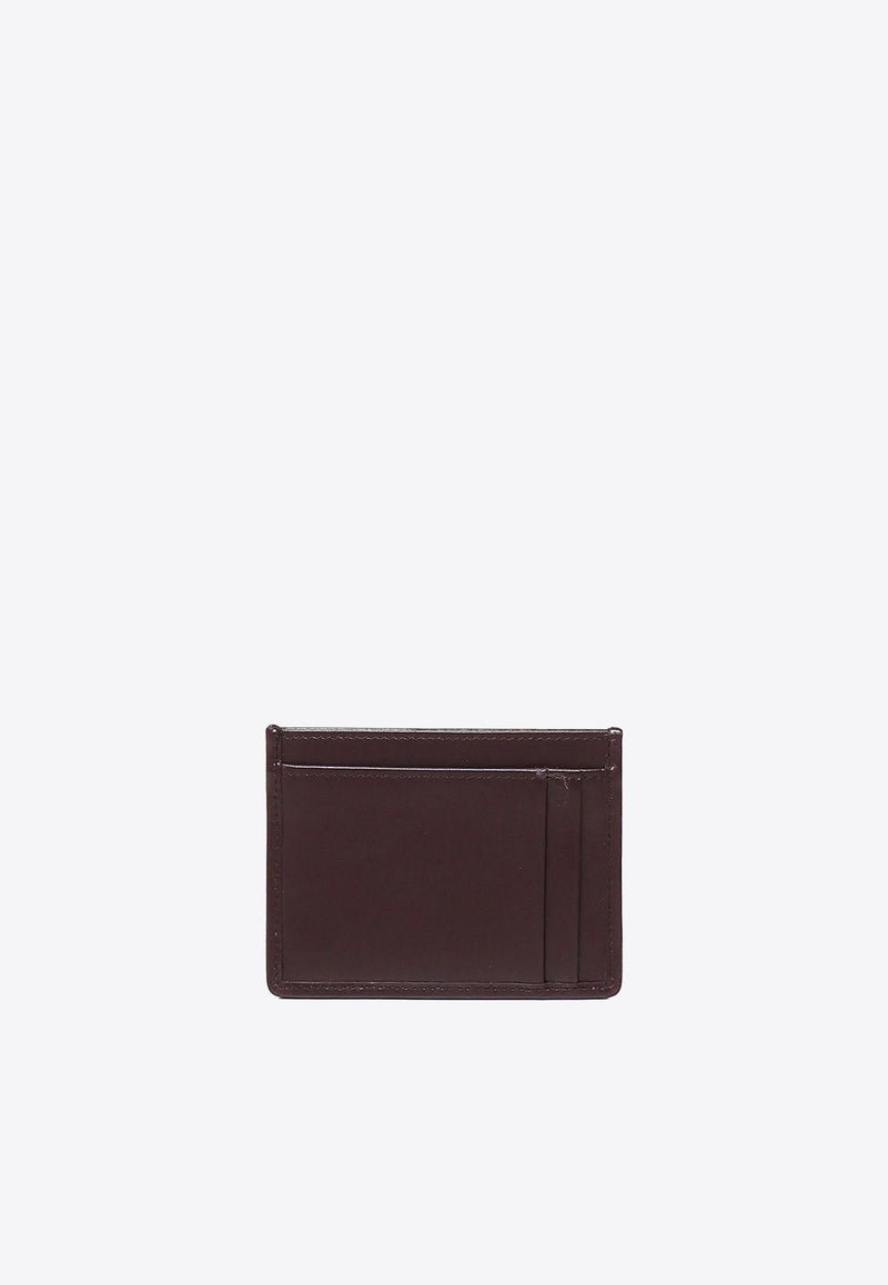 Matelassé Leather Logo Cardholder