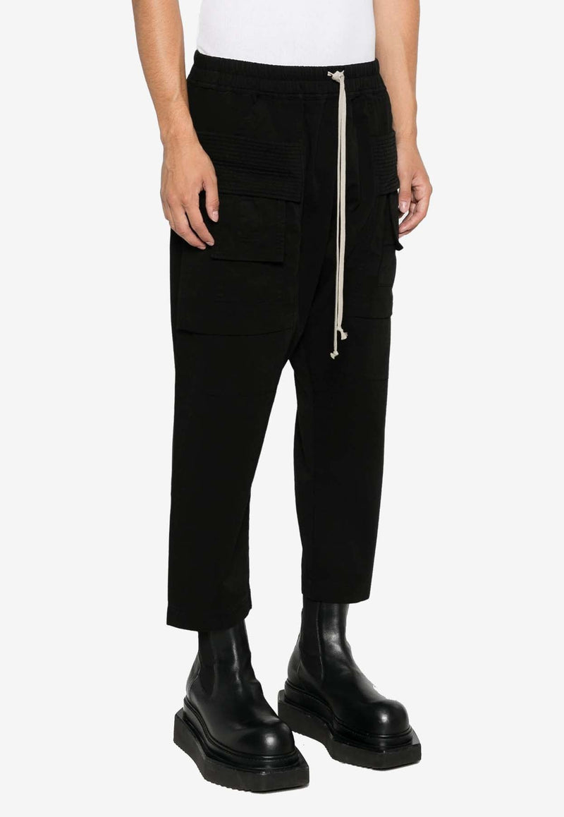 Cropped Drawstring Cargo Pants