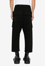 Cropped Drawstring Cargo Pants