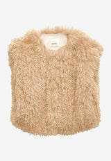 Florane Cropped Shearling Vest