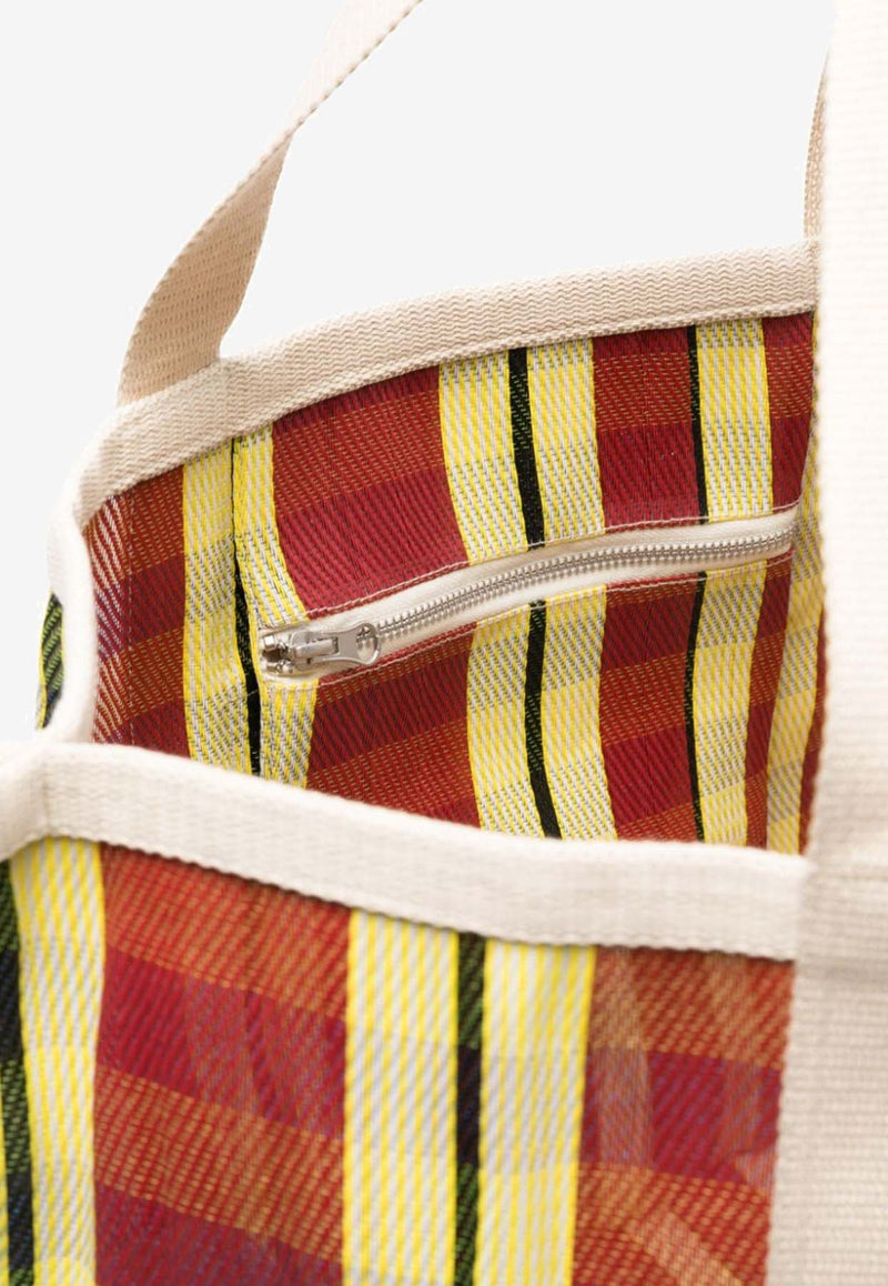 Darwen Stripe Nylon Tote Bag