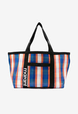 Darwen Stripe Nylon Tote Bag