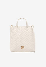 Mini Love Birds Embossed Monogram Tote Bag